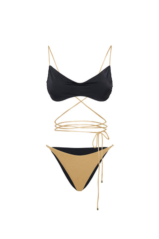 Isis Bikini Siyah-Altın Rengi